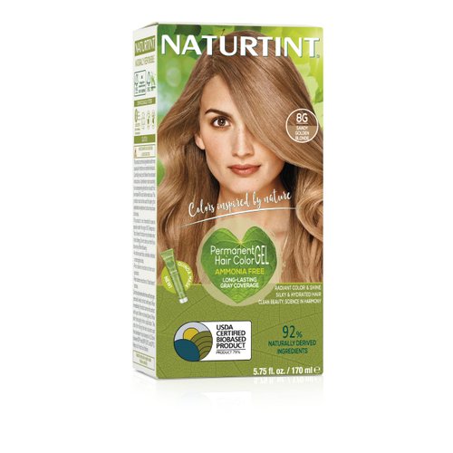 Hair Color-8G/Sand Golden Blonde Naturtint 5.6 oz