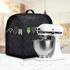 Stand Mixer Cover compatible with Kitchenaid Mixer, Fits All Tilt Head & Bowl Lift Models,The Fabric Is Pure Cottot,Soft, Not Easy to Fade, Not Easy To Pilling. (Fits for 6-8 Quart, Black)