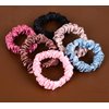 Slim Satin Scrunchie, Skinny Silk Scrunchies, Small Scrunchies for Girls, Scrunchy For Women Thin Hair Ties Mini scrunchies Ponytail Holder For Thick Fine Curly Hair 6 Pcs Multicolour