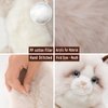 CU-MATE 20 Inch- Gray Ragdoll Cat Plush Stuffed Animal Toys -Realistic Ann Baker Cat Handmade Plush Pet Present Gift with Box
