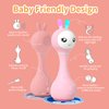 alilo Smart Bunny Baby Rattle Musical Light Up Toys, Infants Newborns Baby Toys 0-3-6-12-18-24 Months,1 Year Old Baby Girl Gifts, 4 Music Modes and Color Recognition Function with 9 Color Card