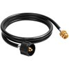 SHINESTAR 6FT Propane Adapter Hose - Compatible with Coleman Stove, Weber Q Grill, Mr. Buddy Heater & More - Connects 1lb Portable Appliances to 20lb Tanks