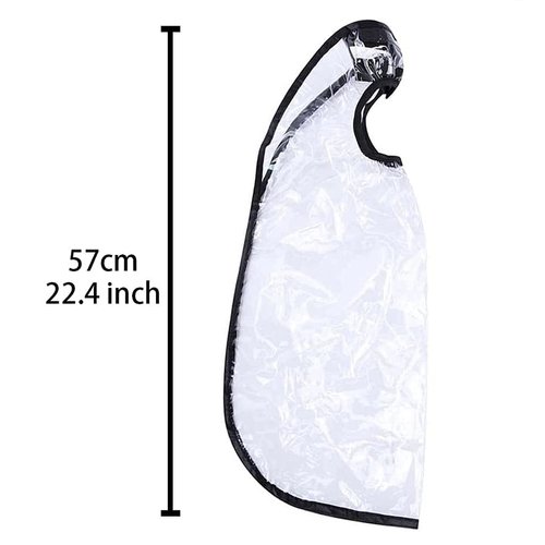 HZFLY 2 Pcs Easy Hair Washing Funnel for Upright Position Washing Adjustable Hair Washing Apron Clear Hair Dye Cape for Home or Salon Use Hair Washing for Elderly,Handicapped, Disabled Clients