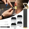 Innens Gifts for Fathers Boyfriend Him Husband Dad Men,Hair Clippers for Men,Cordless Rechargeable Hair Trimmer Metal Body Cutting Grooming Kit Beard Shaver Barbershop Professional (Black)