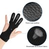 Coolrunner Archery Glove Three Finger Leather Archery Protective Gloves Archery Shooting Gloves for Kids, Archery Protective Gear Accessories (S)
