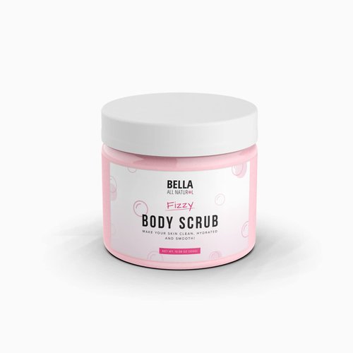 Bella All Natural Fizzy Body Scrub & Booty Scrub For Silky, Smooth Skin - Reduce Stretchmarks & Cellulites