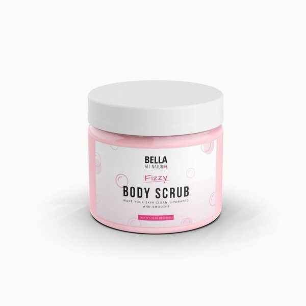 Bella All Natural Fizzy Body Scrub & Booty Scrub For Silky, Smooth Skin - Reduce Stretchmarks & Cellulites