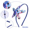 Starfish Headbands Laser Sea Star Hair Band Dark Blue Glitter Mermaid Scale Hair Hoop Non Slip Hair Accessories for Women Girls Head Wear Gifts
