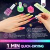SAVILAND Glows in the Dark Nail Polish Set: 12 Colors Luminous Neon Vegan Nail Polish Kit with Base-Top Coat, Glow Effect Regular Nail Polish Quick Dry for Finger Toe Salon Home DIY Nail Art Beginner