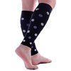 Doc Miller Calf Compression Sleeve Men & Women 20-30mmHg Polka Dots Shin Splints, Varicose Vein & Calf Pain Relief