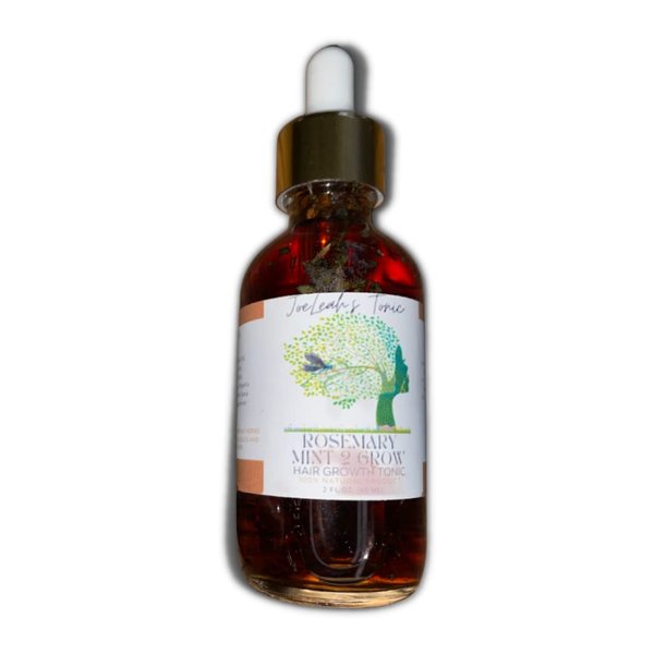 Joeleah’s Tonic Rosemary Mint 2 Grow Hair Growth Tonic | Moisturizing and Strengthening Oil For Dry Damaged Hair and Scalp | Infused With Over 20 Different Natural Herbs (2 OZ)