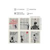 Banksy Wall Art Set - Inspirational Quotes Room Decor - Motivational Graffiti Street Art for Teens Bedroom, Living Room, Dorm - Set of 6-8x10 each Poster Picture Prints Home Decoration