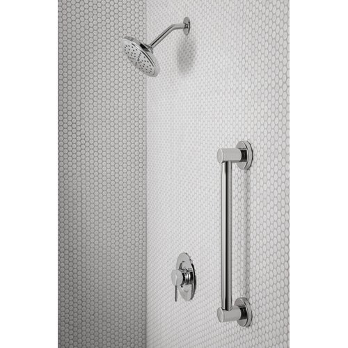 Moen Align Chrome Pressure Balancing Modern Tub and Shower Trim Kit, Featuring Bathroom Shower Lever Handle for Water Temperature Adjustment, Shower Faucet Handle (Posi-Temp Valve Required), T2191