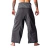 LannaPremium Thai Fisherman Pants for Men Women Yoga Pants Pirate Pants 2 Tone - Martial Arts Pants Gray Black…
