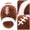 FRCOLOR Pet Ball Toy Interactive Dog Toys Puppy Dental Chew Toys Dog Molar Toy Puppy Chew Toys Dog Teething Toy Dog Rugby Ball Toy Dog Squeaky Balls Bite Small Dog Plush