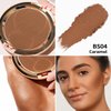 Oulac Matte Bronzer Powder Face Makeup with Mirror - Natural SunKissed Bronzer Look,Highly Pigmented Cream Bronzer, Long Lasting Glow, Easy to Blend, Vegan & Cruelty-Free BS04