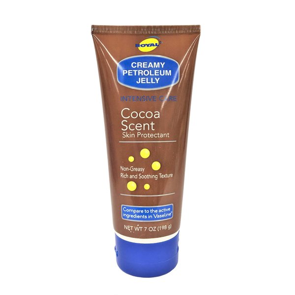 Royal Vitamin E Creamy Cocoa scent Petroleum Jelly Skin 7 Oz.