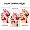 Gellen Burgundy Red Gel Nail Polish Set, 6 Colors Purple Gel Nail Polish Colors Art Manicure, Red Tone Gel Nail Polish Set for Salon Professional DIY