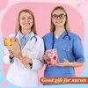 Henoyso 36 Pcs Nurse Keychain Nurse Party Favors Nurses Week Gift Medical Pills Stethoscope Key Chain Cute Silicone Nurse Key Chain for Nurse Week
