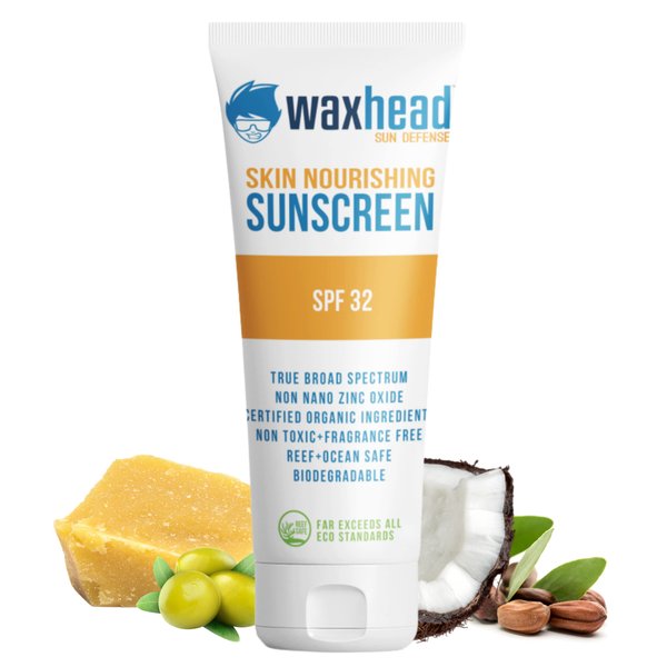 Waxhead Childrens Sunscreen Kids - Tear Free Natural Zinc Oxide Kid Sunscreen for Kids Face Sunscreen, Kids Mineral Sunscreen Kids Sunblock Kids Sunscreen Lotion, Biodegradable