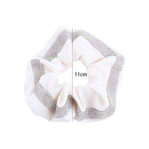 Shiny Rhinestone Hair Scrunchies Hair Ties for Women Girl, Elegant Ponytail Decor Daily Hair Elastic Decor