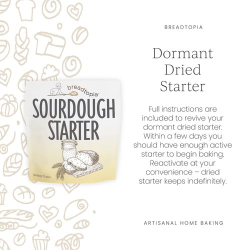 Breadtopia Sourdough Starter | Made from Organic & Non-GMO Ingredients | Easy to Follow Instructions | Make Homemade Sourdough Bread | Sour Dough Starter
