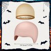 NACHLYNN 2/4/6/ Pcs Halloween Bald Cap for Adult Makeup Latex Bald Caps Nylon Bald Wig Cap Costume for Halloween Party Men (Novel, 4)