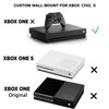 Monzlteck Wall Mount for Xbox One X (Not Fit for One Original)，All Metal Vertical Hanging On Wall with Power Botton Left/Right,Wall Shelf Bracket for X1X