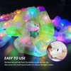 4Pcs Light Up Scrunchies Hair Tie, LED Scrunchy Hair Elastic Band for Women & Girls, Glow in the Dark Party Supplies Party Favor Festival Rave Accessories for Neon Glow Party