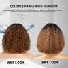 KADOYEE Ombre Brown HD Lace Front Wigs Human Hair Pre Plucked Deep Wave Curly Bob Wigs for Black Women Brazilian Virgin Hair Wigs with Baby Hair 150% Density (14 Inch #1B/33Short Curly Bob Wigs)
