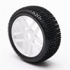 4PCS 1/8 RC Car Tires 17mm Hex Plastic Hub Wheel Rim Rubber Tires for RC 1:8 Off-Road Buggy