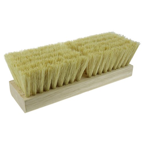 Weiler 44028 Deck Scrub Brush, White Tampico Fill, 10