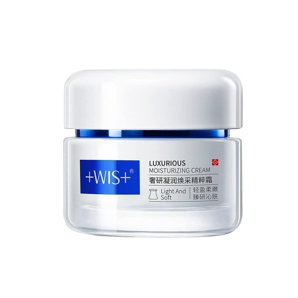 +WIS+ Long-Lasting Moisturizing Soothing Repair Cream, Daily Face Care Cream with Algae and Pine Cone Extracts for Dry Skin, Sensitive Skin, Not Tested on Animals, No Parabens (1.76 Fl Oz)