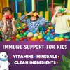 Kids & Toddler Immune Support Gummies with Vitamin C, Zinc & Echinacea - Immune Support Gummy for Kids, Daily Childrens Immune Support Vitamins Supplement, Vegan & Non-GMO, Berry Flavor - 90 Gummies