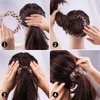 Bird Nest Magic Hair Clip, TOBATOBA 3 Pcs Lazy Bird's Nest Plate Hairpin, Bun Maker Clip Expandable Ponytail Holder, Ponytail Hairpin Curling Iron, Ponytail Hair Accessories for Women and Girls