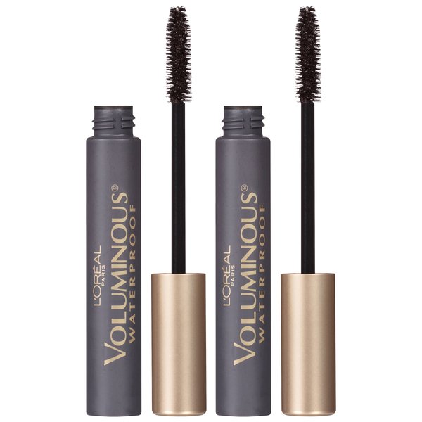 L'Oreal Paris Makeup Voluminous Original Waterproof Mascara, Black, 0.28 Fl Oz (Pack of 2)