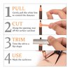 ATOMUS Tattoo Eyebrow Ruler Protractor Golden Ratio Ruler Makeup Tool with Brown Mark Pencil Microblading Caliper Eyebrow Positioning Measuring Tools to Shape Eyebrows