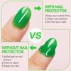 Makartt 100pcs Nail Protector,Gel Nail Polish Protector For Fingers,Peel Off Barrier,Skin Cuticle Protector For French Nail Stickers Stamp Painting Manicure Nail Art Supplies Accessories Design DIY