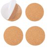 YYaaloa 24Pcs Self-Adhesive Mini Backing Cork Tiles Sheets Round 4" for DIY Coasters and DIY Crafts Cork Board, Cork Tiles, Cork Mat (Round 24pcs)