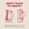 Bizzy Organic Cold Brew Coffee | Smooth & Sweet Blend | Coarse Ground Coffee | Medium Roast | Micro Sifted | Specialty Grade | 100% Arabica | 2 LB