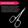 Accessory High Grade 440C Japanese Steel Cuticle Scissors With Sharper Edge, Grooming Precise Pointed Tip , Women and Men Manicure, Pedicure, Eyebrow, Nail Trimming, Eyelash, Dry Skin Matte Silver