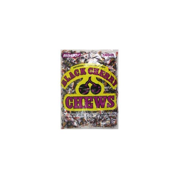 Albert's Chews Black Cherry 240 Piece Bag