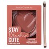 Glam Lux Beauty Bundle, Beauty Creations Stay Blushing Cheek Balm Cream Blush w/Vitamin E Creamy Buildable Lightweight Natural Long Lasting w/Duo Eyeshadow Concealer Brush (1, Do't Say It Twice, 1)