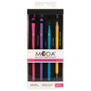 MODA Festival Fantasy Eye Kit – 5pc Eye Brush Set for Creative Makeup Looks, Graphic Liner, Detail Work & Gem Embellishment – Vegan & Cruelty-Free
