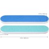 25pcs - PANA Mini Double-Sided Emery Nail File for Manicure, Pedicure, Natural, and Acrylic Nails - Blue/Light Blue (Grit 80/80)