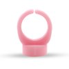 100pcs Soft Silicone Tattoo Ink Rings Pigment Caps Semi-Permanent Microblading Ink Cup Holders Microblading Tattoo Supplies (Pink)