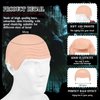 Syhood 4 Packs Halloween Bald Caps Makeup Latex Bald Head Wig Cap Bald Hat Makeup Costume Accessories for Women Adults