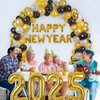 2025 New Years Balloon Arch Garland Kit, 2025 New Years Eve Party Supplies with Happy New Year Banner 32" 2025 Foil Balloons for Happy New Year Decorations 2025 New Years Eve Party Decorations