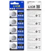LiCB CR2032 Battery,Long-Lasting & High Capacity CR 2032 3V Coin & Button Cell Lithium Batteries with Adaptive Power and Superior Safety (20-Pack)
