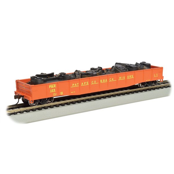 50- 6" Drop End Gondola Car with SCRAP LOAD - PATAPSCO & BACK RIVERS - HO Scale